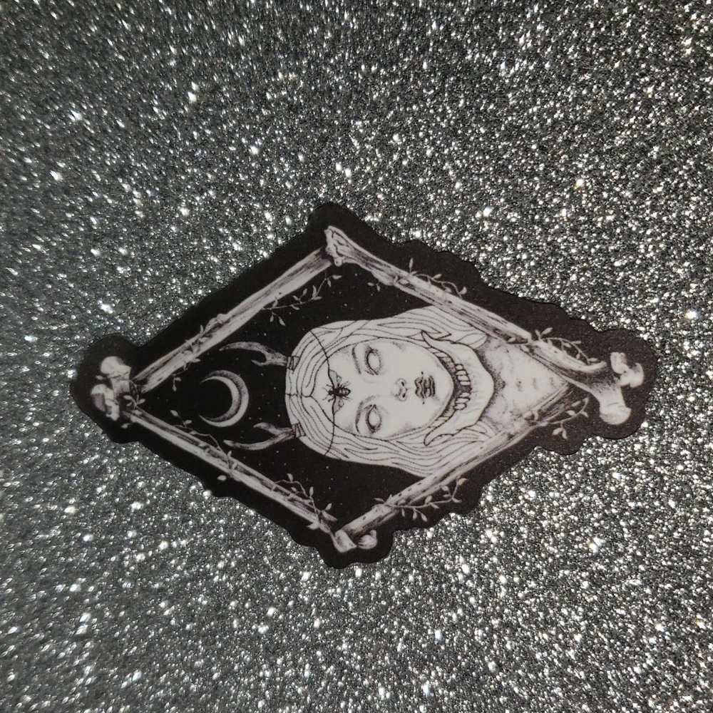 ART Gothic Girl WATERPOOF Sticker Magic